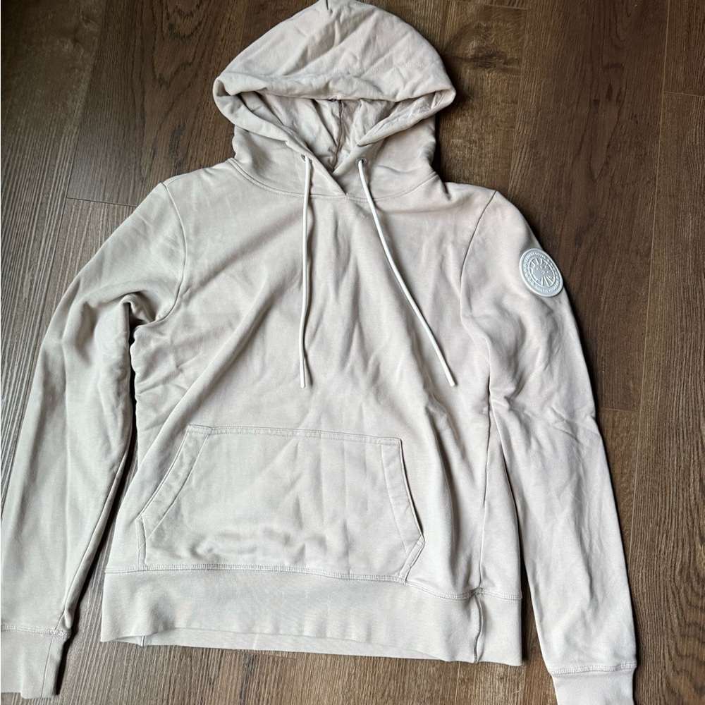 Canada Goose Beige Hoodie Sweater